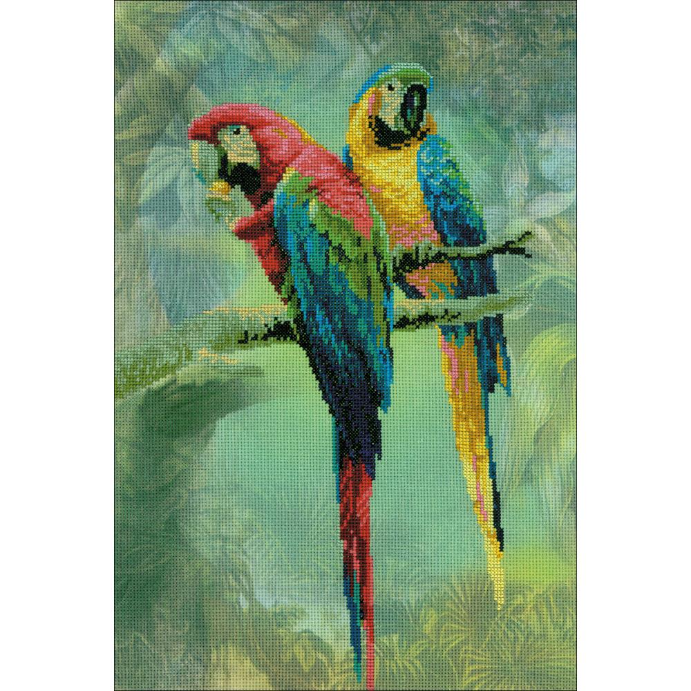 Macaws (14 Count) Stamped